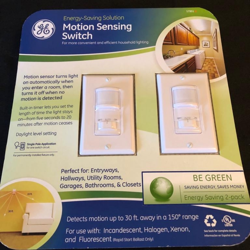 GE Motion Sensing Switch 2-Pack